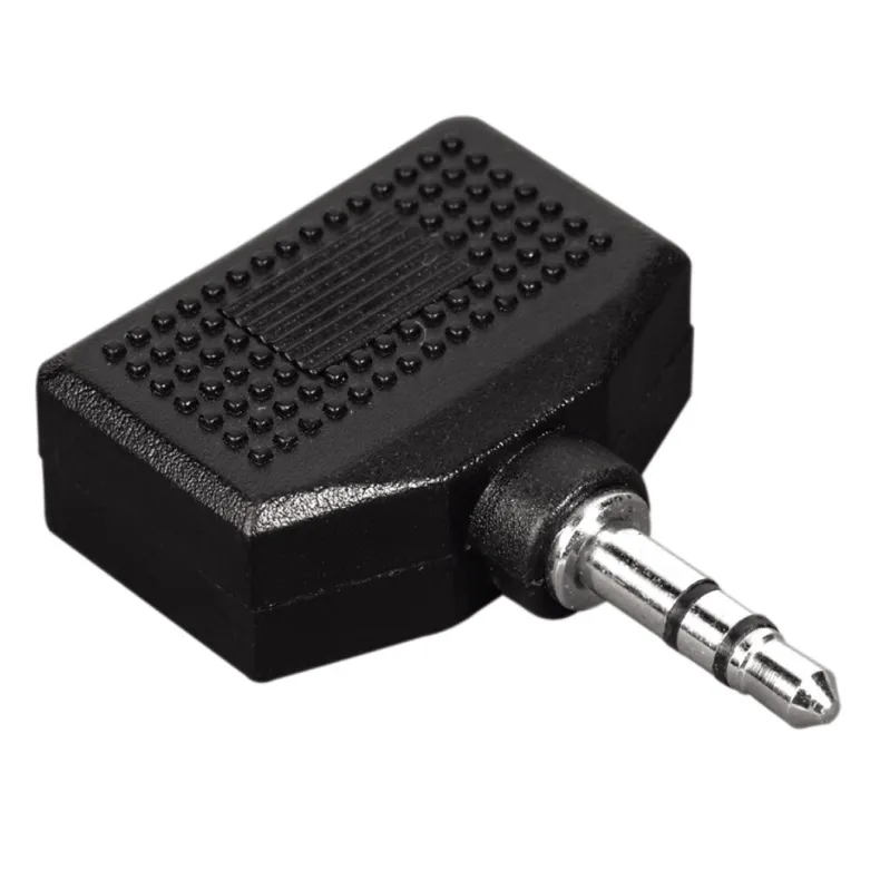 Audio adapter jack 3,5 m - 2 jack 3,5 f