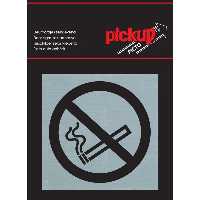 Pictogram verboden te roken aluminium