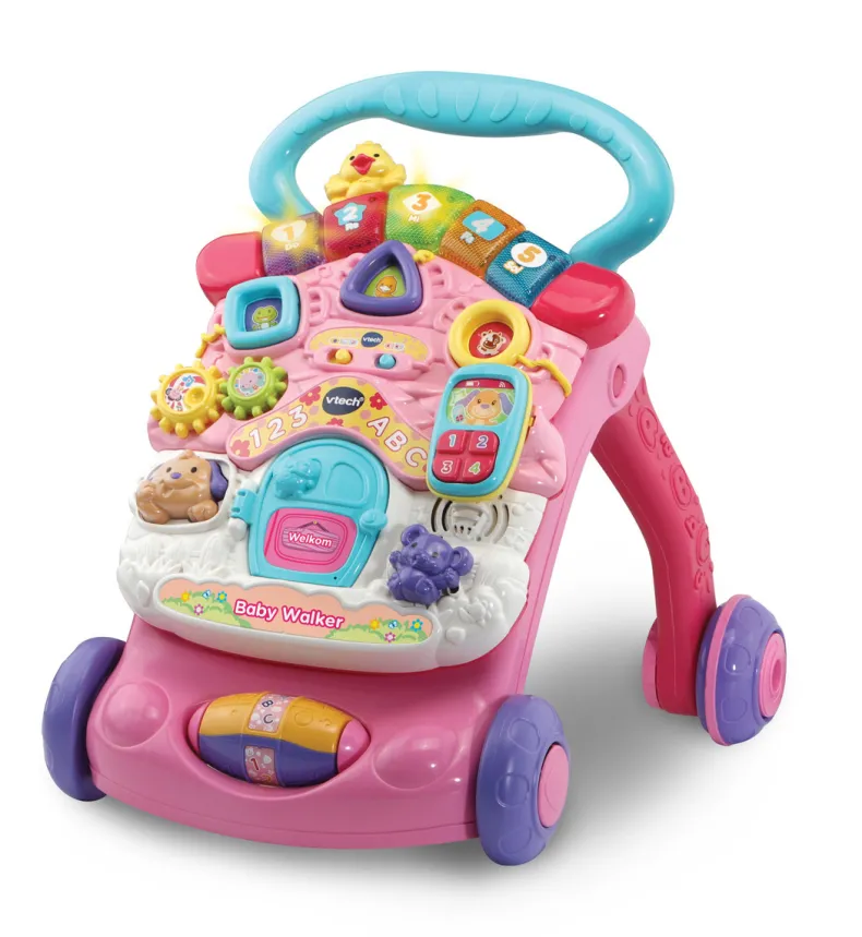 Baby walker loopwagen rose 2in1