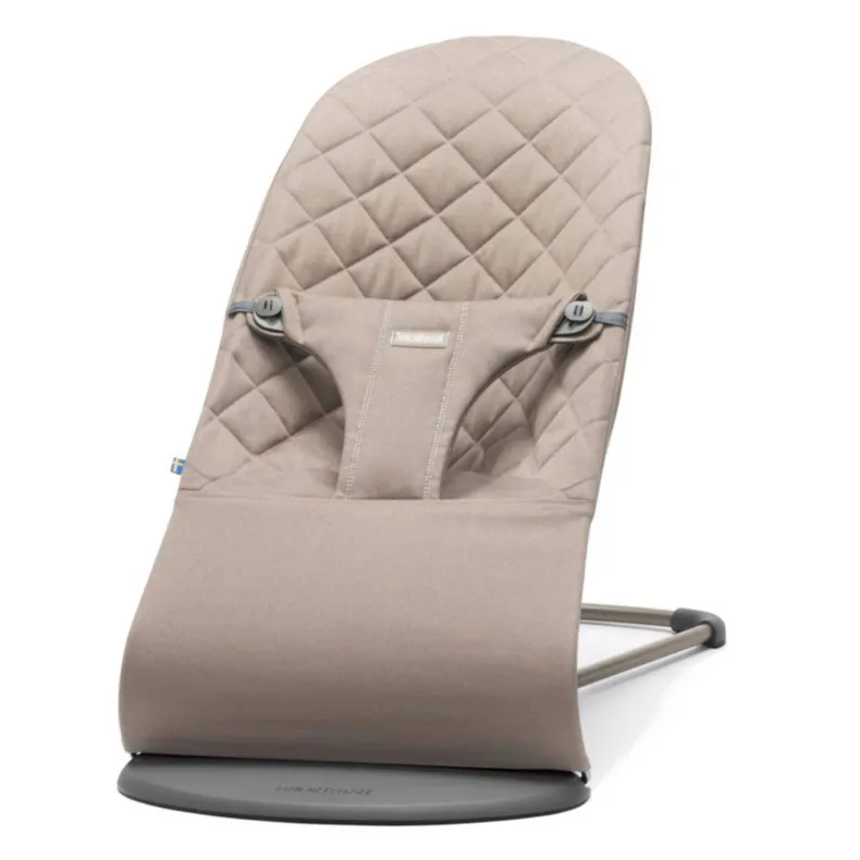 Babybjörn Wipstoeltje Bliss zandgrijs/cotton