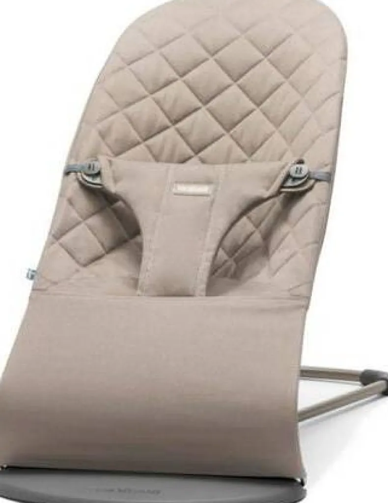 Babybjörn Wipstoeltje Bliss zandgrijs/cotton