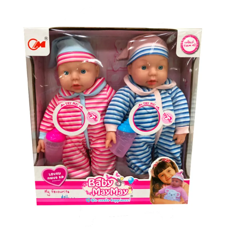 Babypop tweeling met geluid