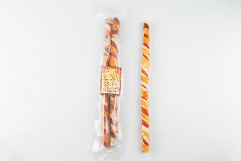 Bacon beef chicken roll 40 cm - 2 stuks