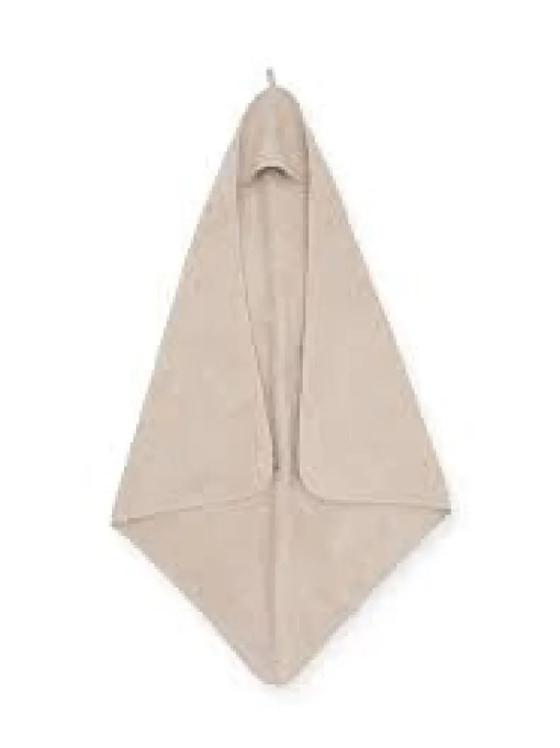 Badcape 75 x 75 cm Nougat badstof