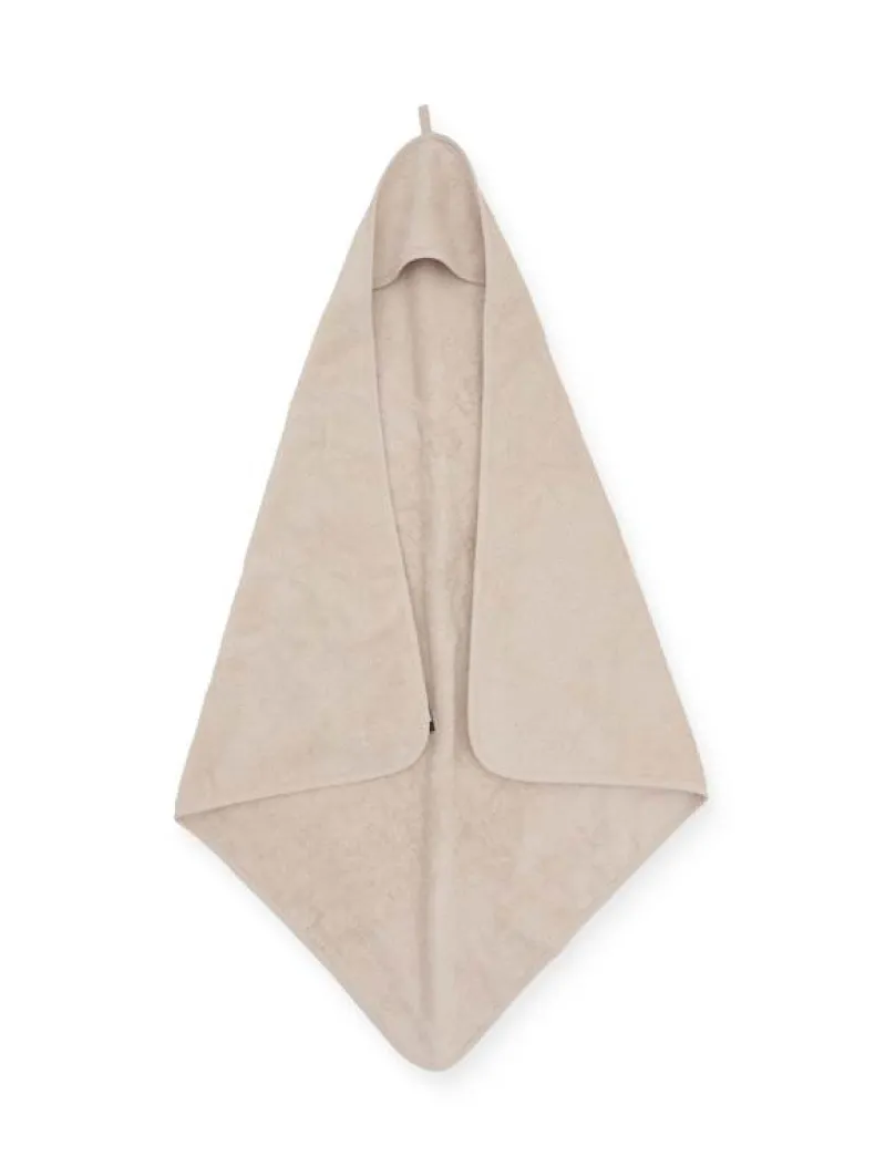 Badcape 75 x 75 cm Nougat badstof