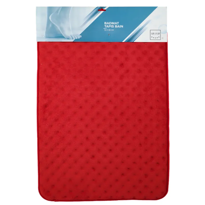 Badmat rood 50x80 cm