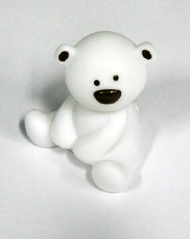 Beer Stippel met licht wit