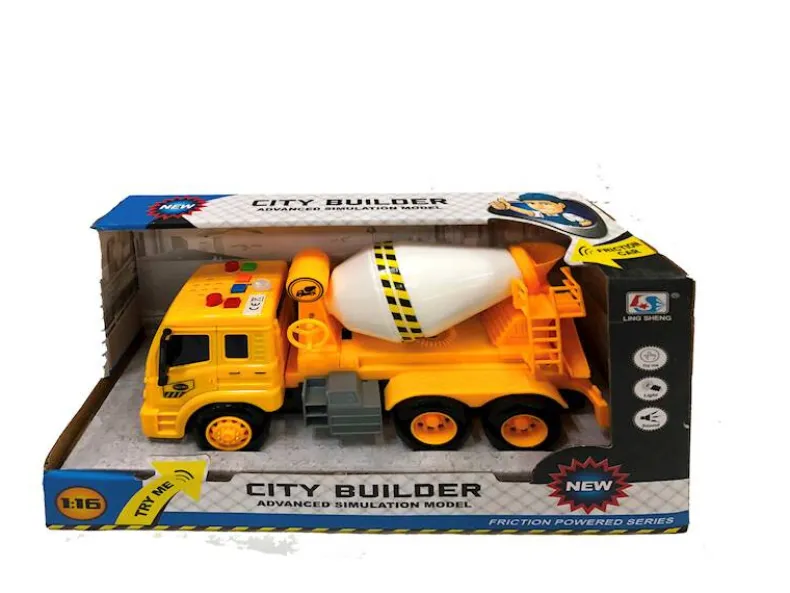 Betonmixer met geluid