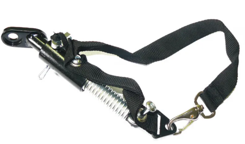 Bevestiging met vering op wielas