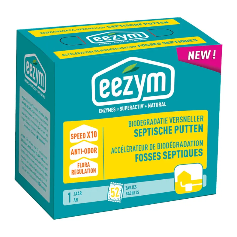 Biodegradatie versneller septische putten met problemen - 52 dosissen