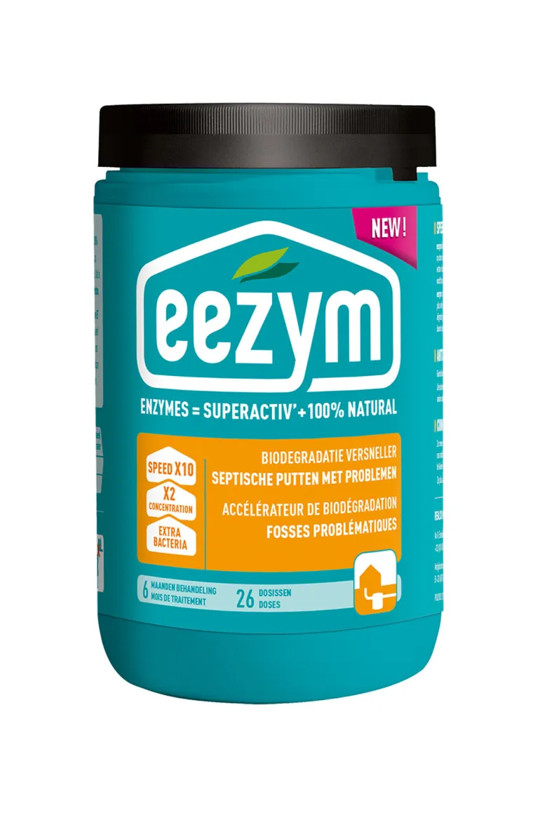Biodegradatie versneller septische putten met problemen - 26 dosissen