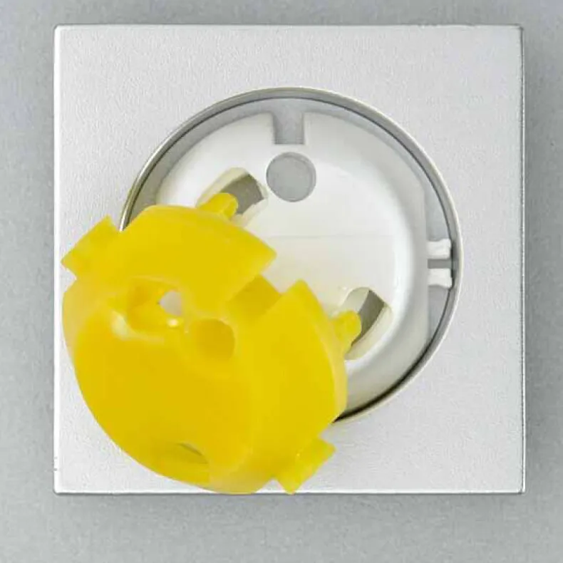 Blinde pluggen wit + sleutel x5