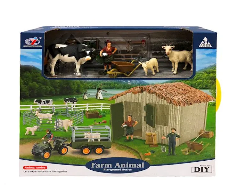 Boerderij schuur met dieren