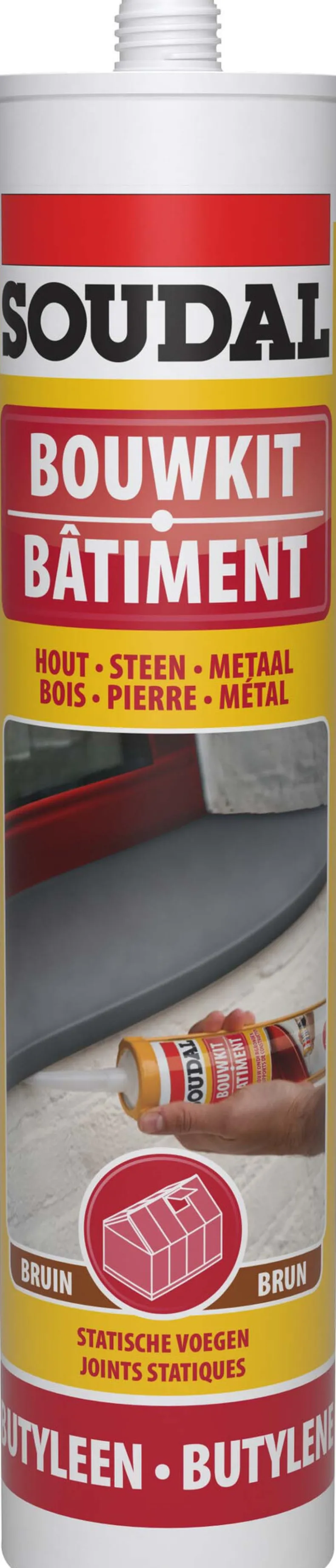 Bouwkit bruin 310 ml