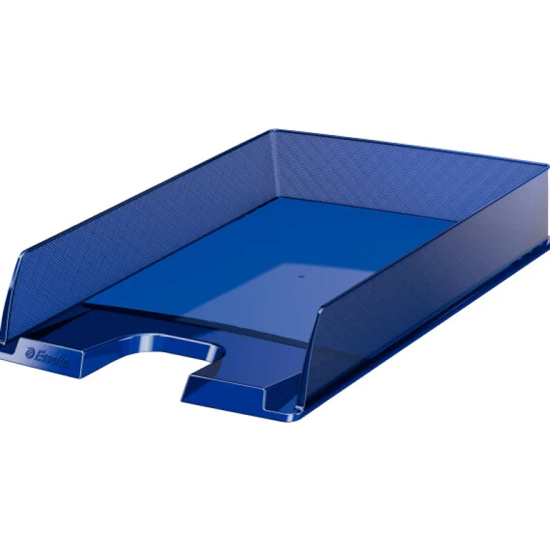 Brievenbak blauw transparant