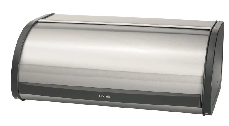 Broodtrommel met schuifdeksel mat staal