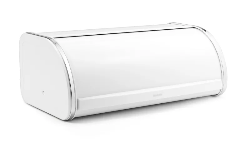 Broodtrommel met schuifdeksel wit