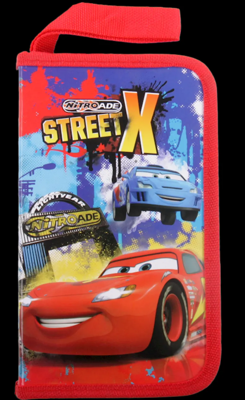 Cars case with pencils