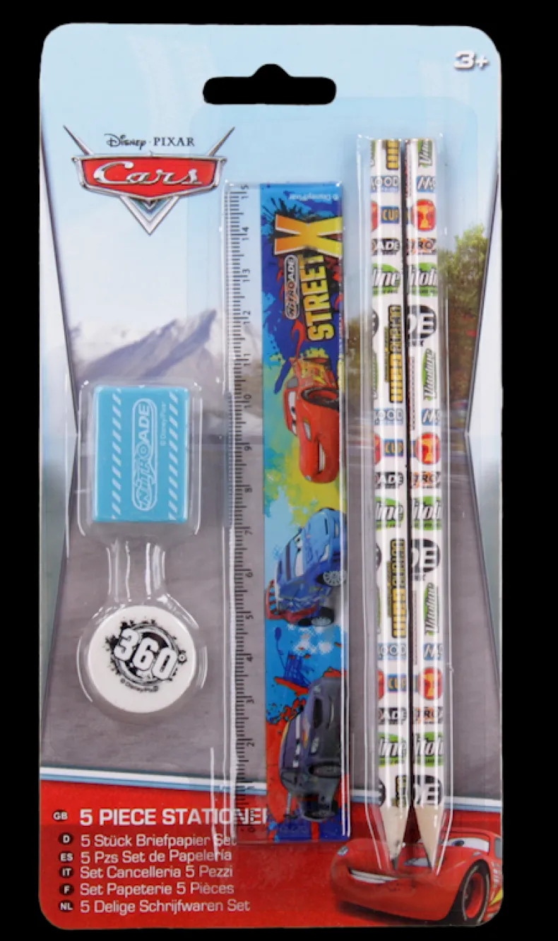 Cars stationery set 5 stuks