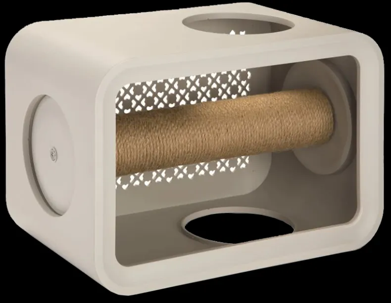 Cat cube scratch dune grey