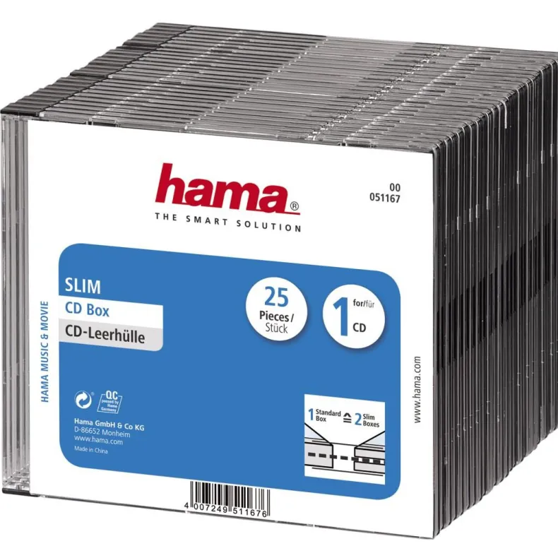 Cd slim box 25-pack kleur
