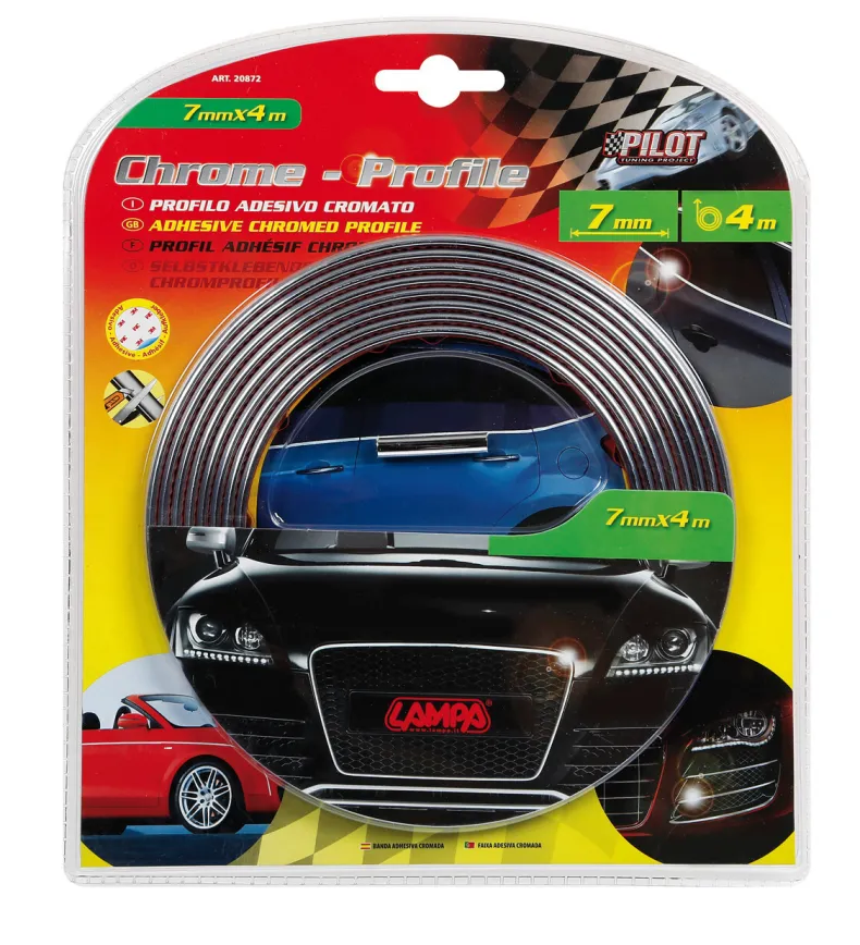 Chrome Profiel 7mm 4m