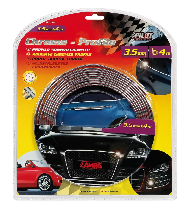 Chrome Profiel 3,5mm 4m