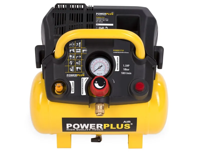 Compressor 1100 W 6 L zonder olie