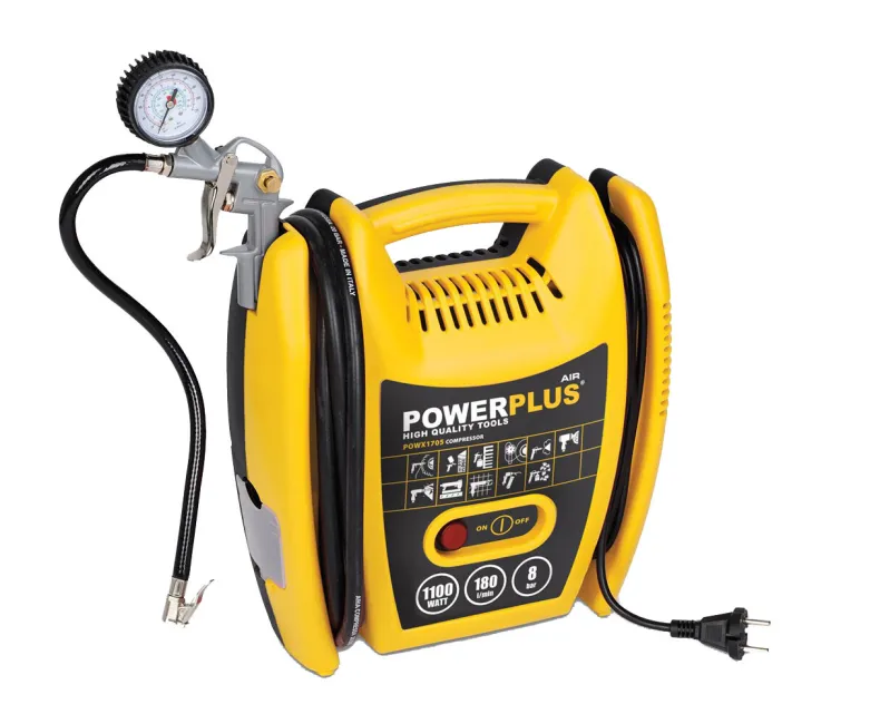 Compressor 1100 W olievrij + accu