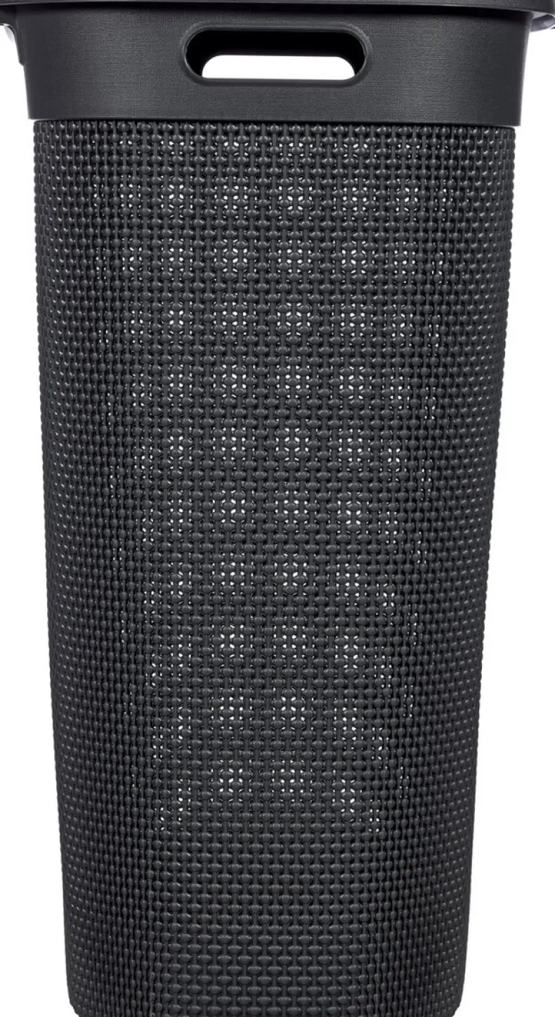 Curver Filo Wasmand met deksel - Antraciet - 55L