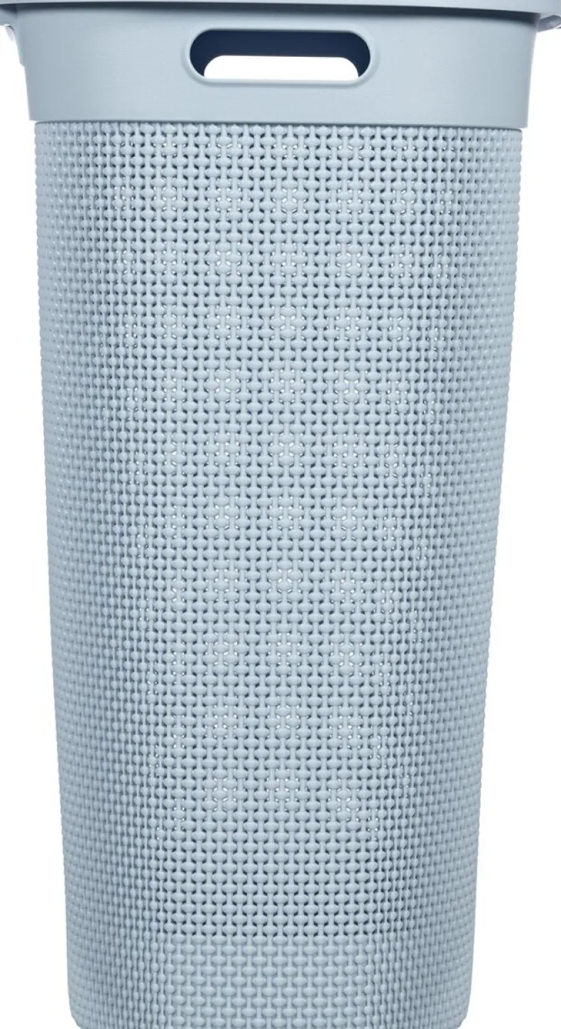 Curver Filo Wasmand met deksel - Blauw/grijs - 55L