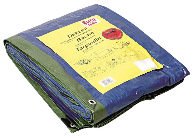 Dekzeil 4x6m 140g groen/blauw