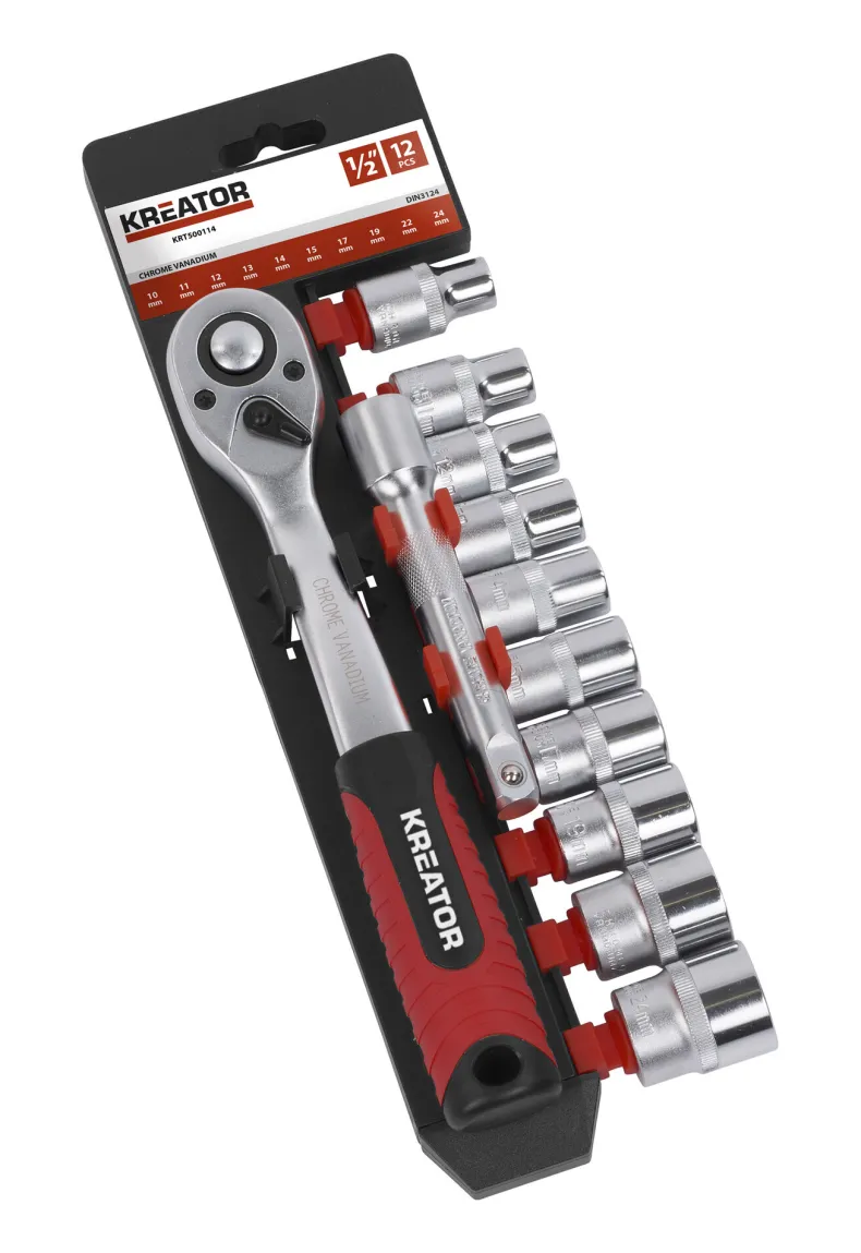 12-delige dopsleutelset 1/2''