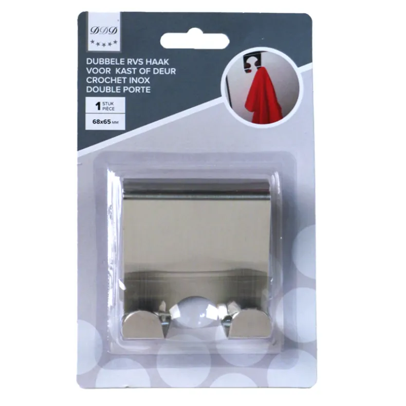 dubbele RSV haak op kast/deur
