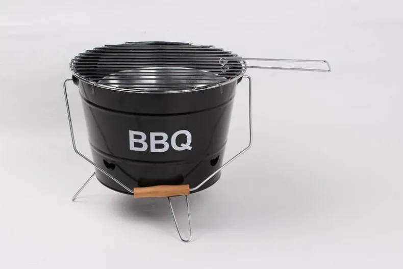 Emmer BBQ zwart 30x23x24cm