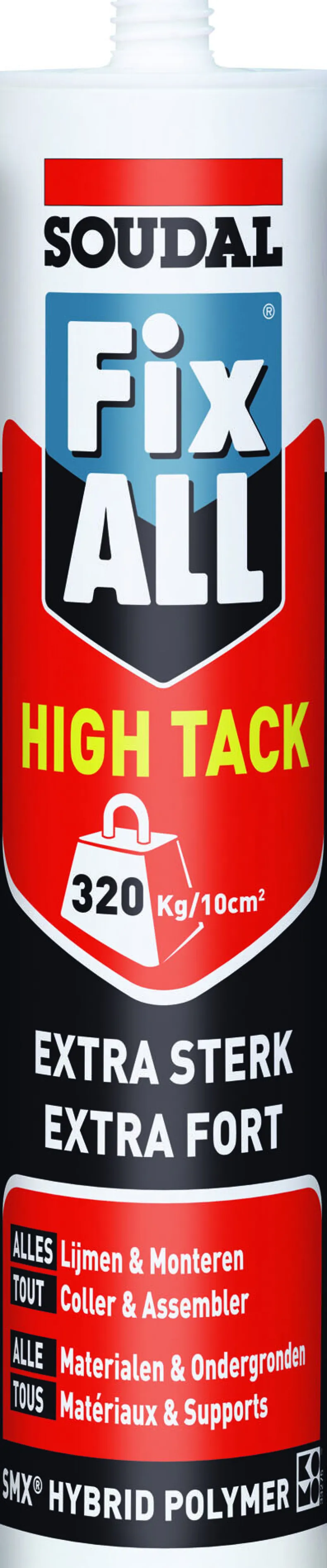 Fix all high tack alu grijs 290 ml