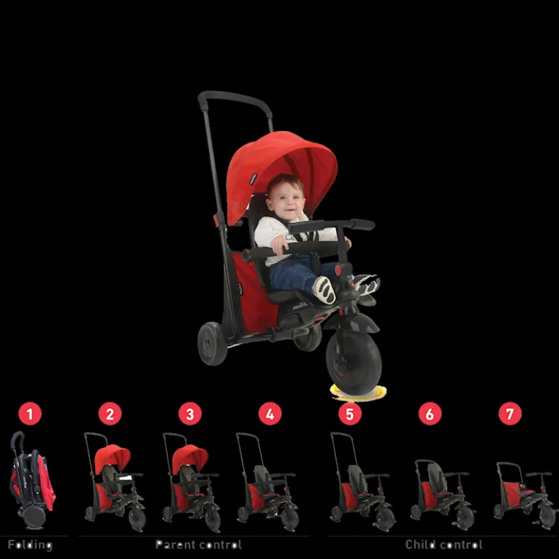 Folding trike 400 red