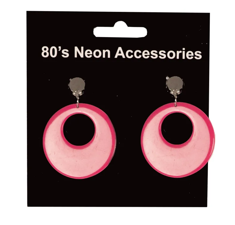 Oorringen Neon Fuchsia
