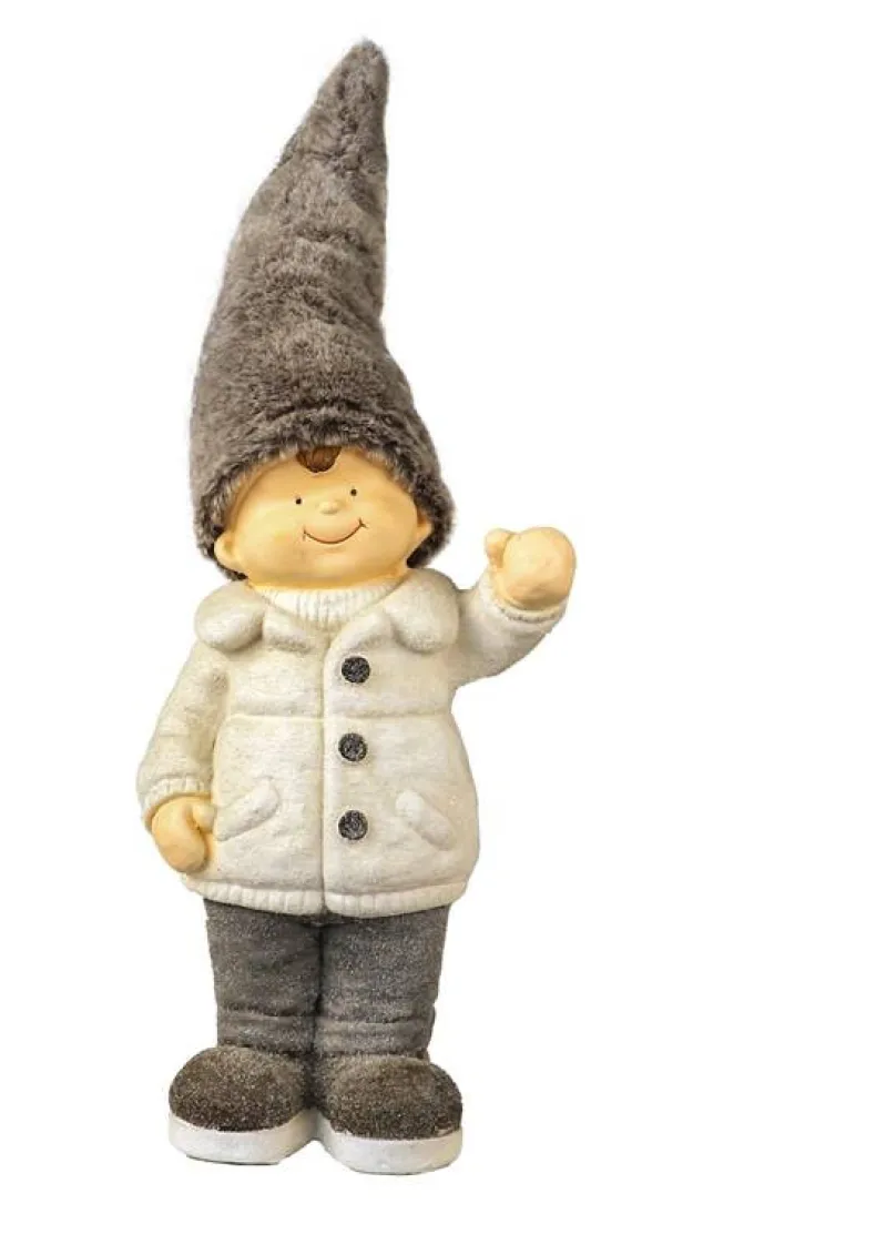 Jongen met grote muts 25x73 cm