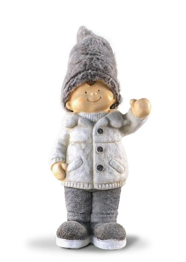 Jongen met grote muts 25x73 cm