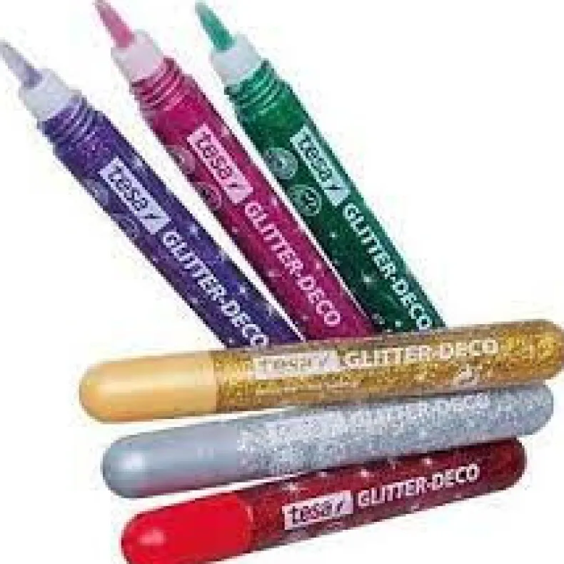 Glitter-Decostift lijm 6x10 g