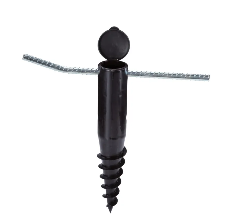 Grondanker met draaistang