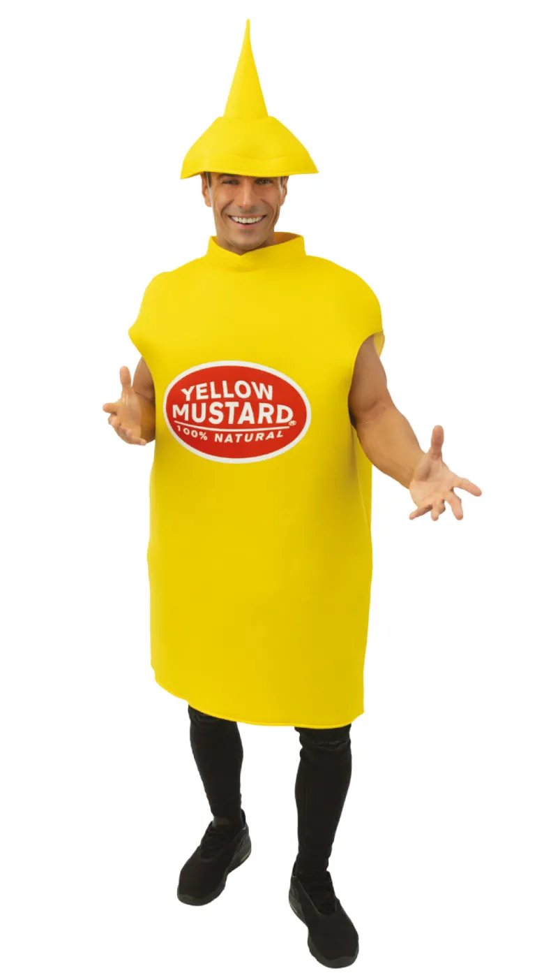Kostuum Mosterd volwassenen - Foam - One Size