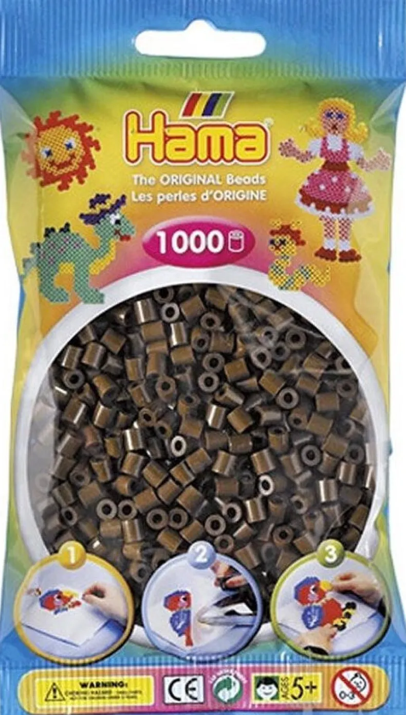 Hama 1000st strijkparels bruin