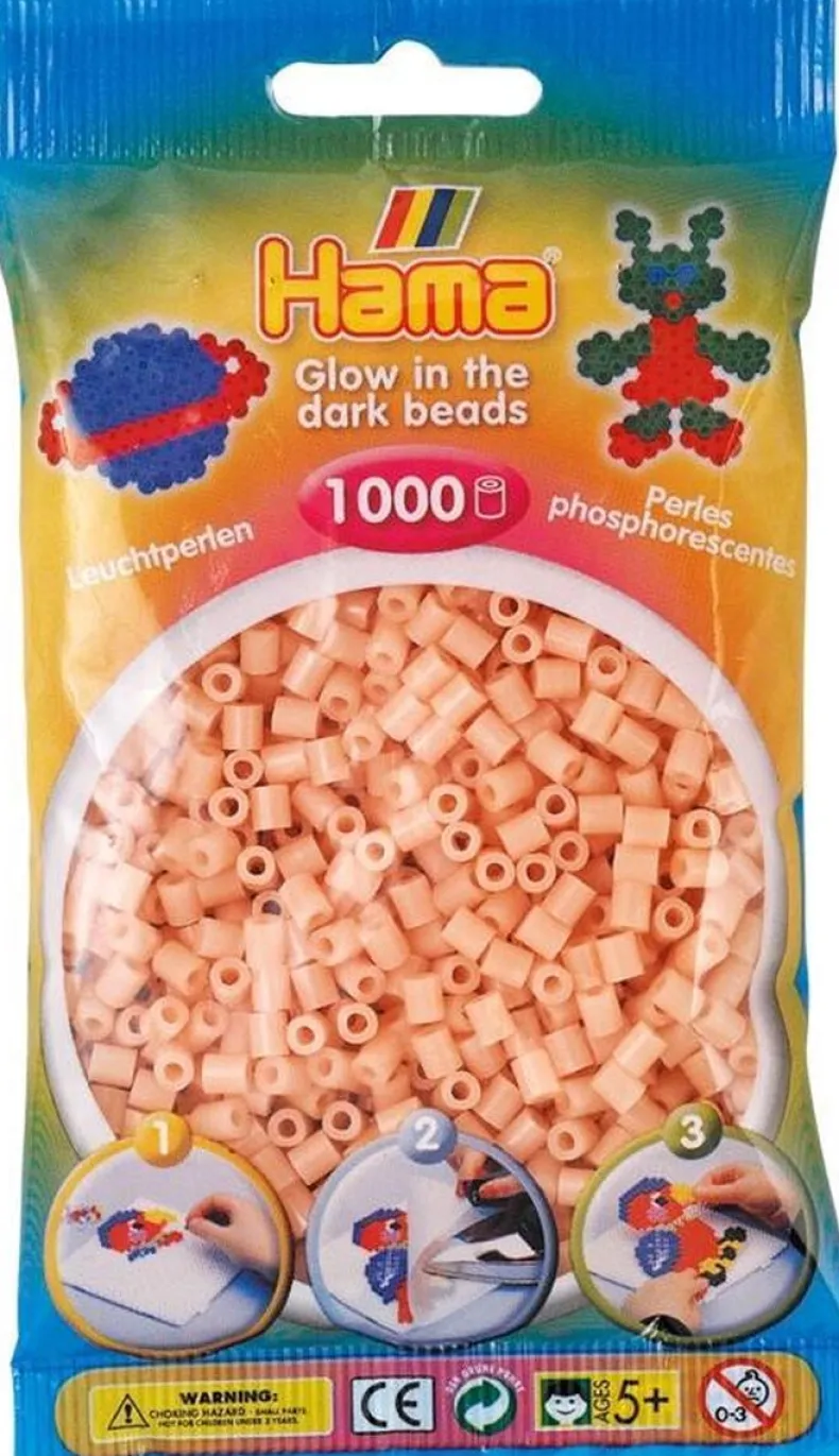 Hama 1000st strijkparels rood fluo