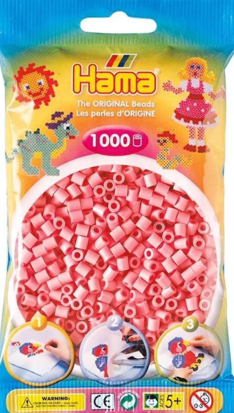 Hama 1000st strijkparels roze