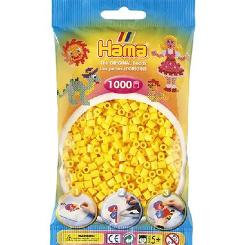 Hama 1000st strijkparels geel