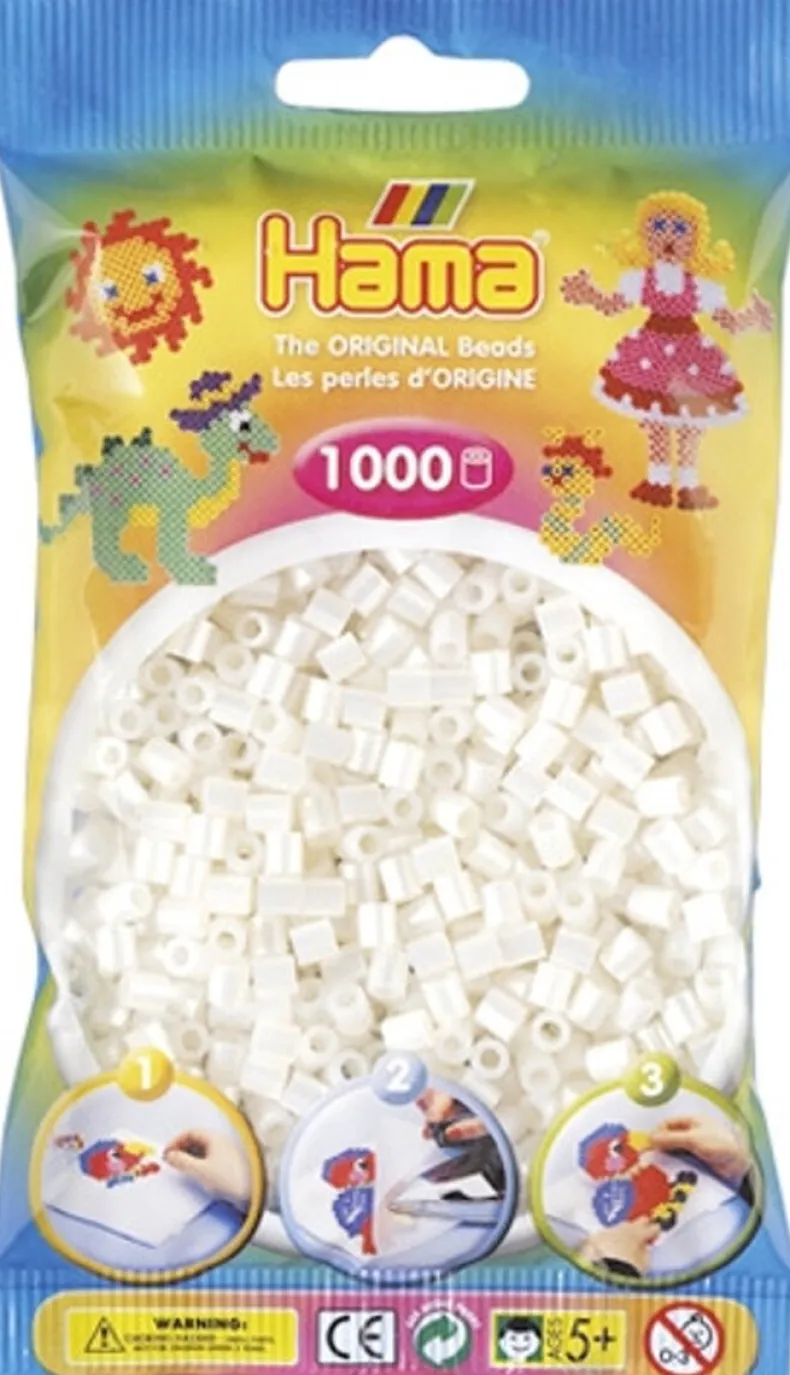 Hama 1000st strijkparels parelwit