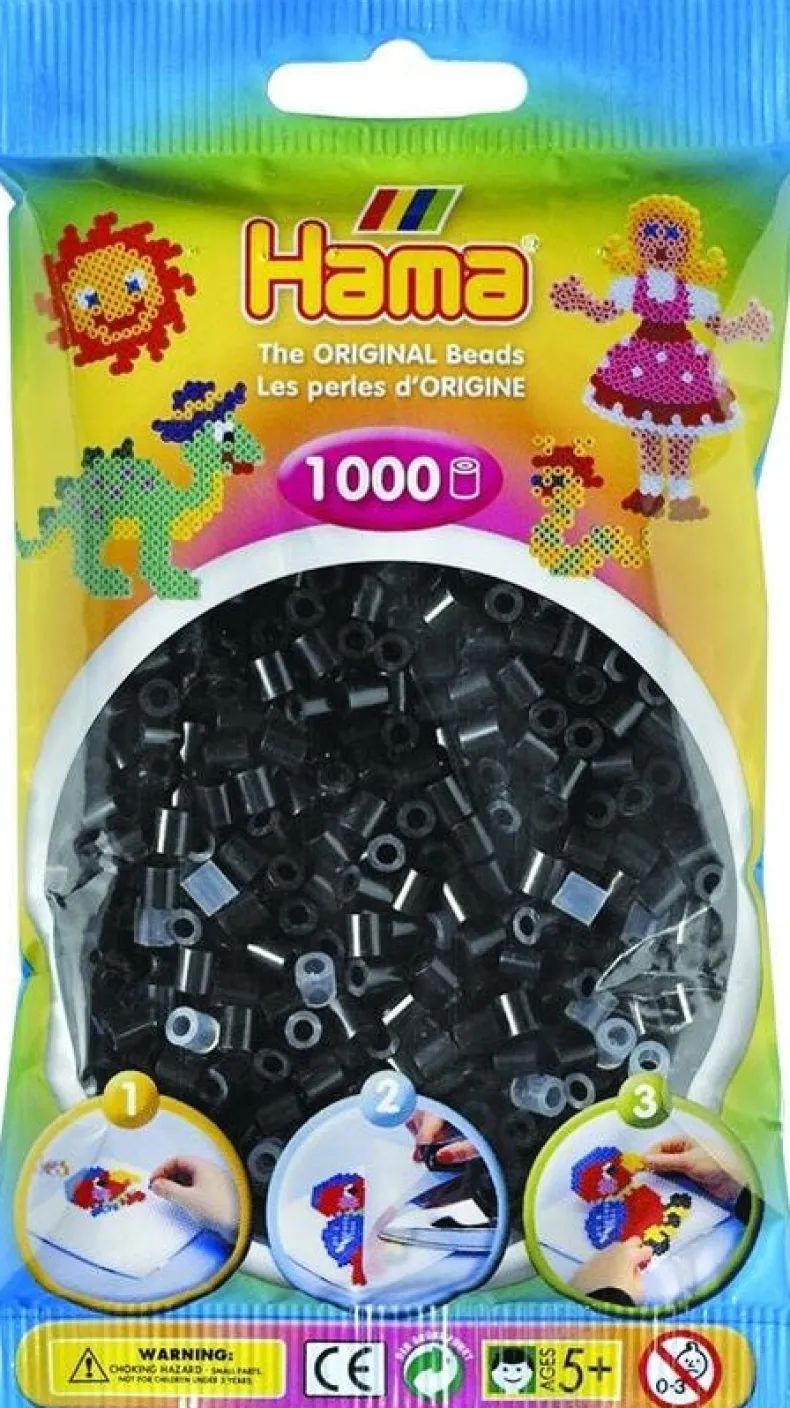 Hama 1000st strijkparels zwart