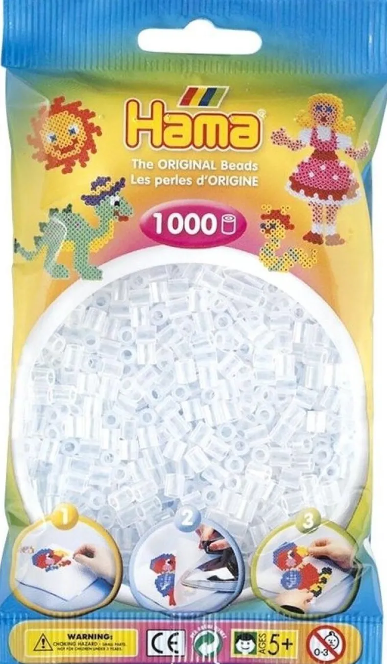 Hama strijkparels 1000 st doorzichtig